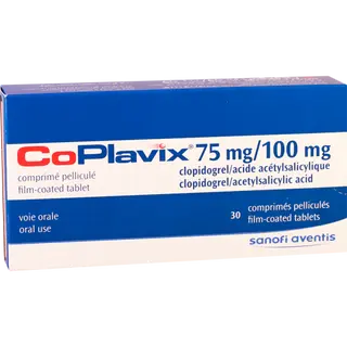 კოპლავიქსი ტაბლეტი 75მგ+100მგ #30 0 CoPlavix tab 75mg+100mg #30