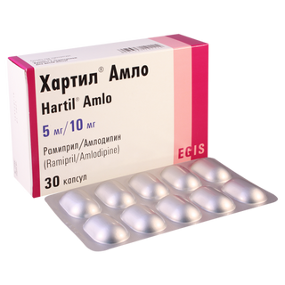 ჰარტილი ამლო კაფსულა  5მგ+10მგ #30 0 Hartil amlo tab 5mg/10mg #30