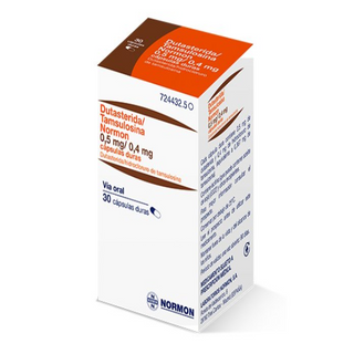 დუტასტერიდი/ტამსულოზინი ნორმოგენი კაფსულა 0.5მგ+0.4მგ #30 0 Dutasterida/Tamsulosina Normogen 0.5mg+0.4mg caps #30