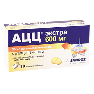 აცც ექსტრა ტაბლეტი შუშხუნა 600მგ #10 0 ACC extra efferc 600mg tab #10