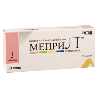 მეპრილი ტაბლეტი 1მგ #30 0 Mepril tab 1mg #30