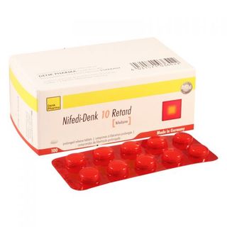 ნიფედი დენკი რეტარდი ტაბლეტი 10მგ #100 0 Nifedi Denk Retard 10mg tab #100