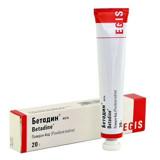 ბეტადინი მალამო 10% 20გრ ტუბი #1 0 Betadine ointment 20g tube#1