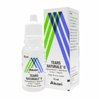 ნატურალური ცრემლი წვეთები თვალის 15მლ #1 0 Tears Naturale II eye dr 15ml #1