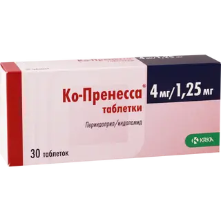 კო-პრენესა ტაბლეტი 4მგ+1.25მგ #30 0 Co-Prenessa tab 4mg+1.25mg #30