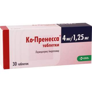 კო-პრენესა ტაბლეტი 4მგ+1.25მგ #30 0 Co-Prenessa tab 4mg+1.25mg #30