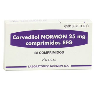 კარვედილოლი ნორმონი ტაბლეტი 25მგ #28 0 Carvedilol normon tab 25mg #28