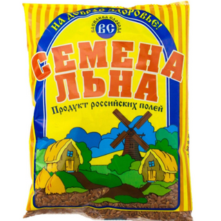 სელის თესლი ყავისფერი მცენარეული ნედლეული 200გრ  #1 5009 Semen Lini 200gr