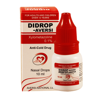 დიდროფი წვეთები ცხვირის 0.1% 10მლ ფლაკონი #1 0 Didrop nasal drop 0.1% 10ml #1