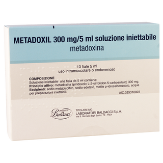 მეტადოქსილი ი/მ ი/ვ ხსნარი საინექციო 300მგ/5მლ 5მლ ამპულა #10 0 Metadoxil amp 300mg/5ml #10