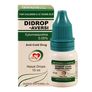 დიდროფი წვეთები ცხვირის 0.05% 10მლ ფლაკონი #1 0 Didrop nasal drop 0.05% 10ml #1