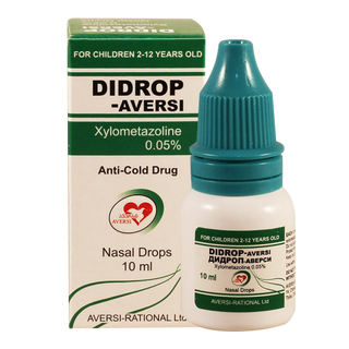 დიდროფი წვეთები ცხვირის 0.05% 10მლ ფლაკონი #1 0 Didrop nasal drop 0.05% 10ml #1