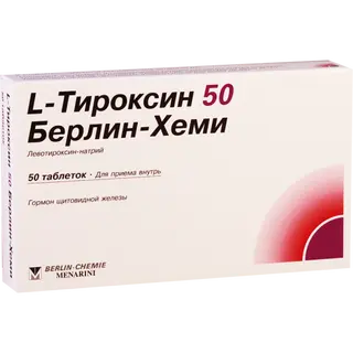ლ-თიროქსინი ბერლინ-ჰემი ტაბლეტი  50მკგ #50 0 L-Thyroxin tab 50mkg #50