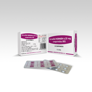 კარვედილოლი ნორმონი ტაბლეტი  6.25მგ #28 0 Carvedilol normon tab 6.25mg #28