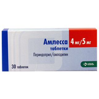 ამლესა ტაბლეტი 4მგ+5მგ #30 0 amlesa tab 4mg+5mg #30