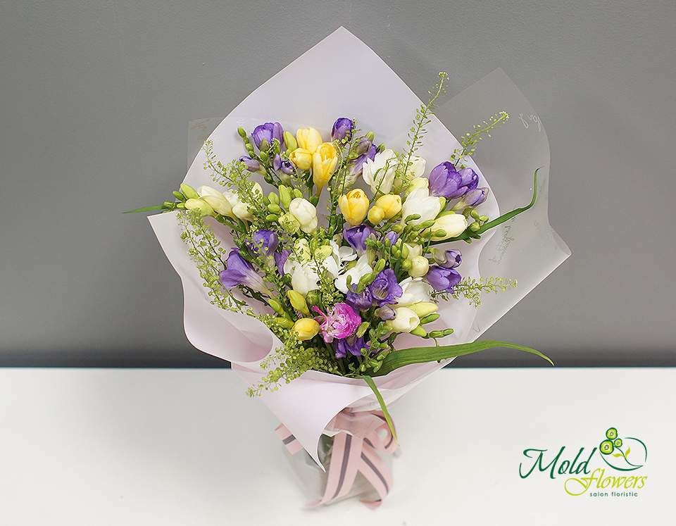 Buchet din 19 frezii olandeze