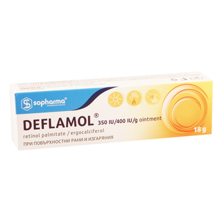 დეფლამოლი მალამო 18გრ ტუბი #1 0 Deflamol oitment 18g #1