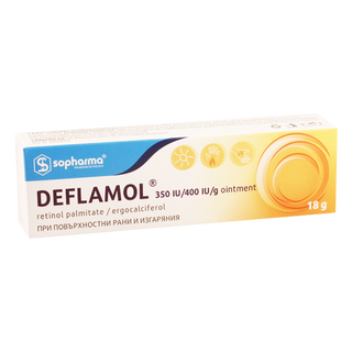 დეფლამოლი მალამო 18გრ ტუბი #1 0 Deflamol oitment 18g #1