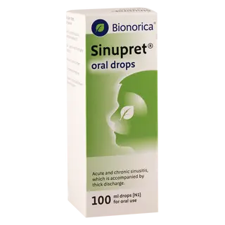 სინუპრეტი წვეთები ორალური 100მლ ფლაკონი #1 0 Sinupret drops 100ml