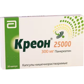 კრეონი კაფსულა 25000სე #20 0 Kreon 25000 caps #20