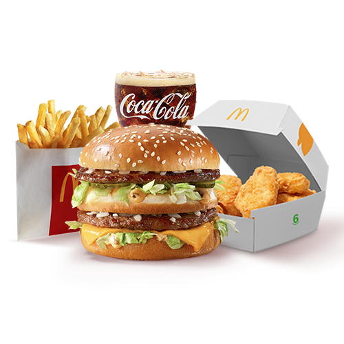 Menu Big Mac™ + Chicken McNuggets™ (Boite de 6 pcs)