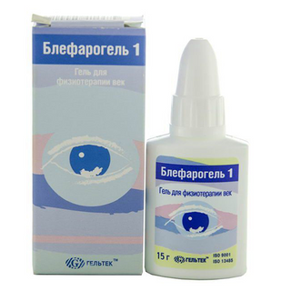 ბლეფაროგელი-1 გელი თვალის 15გრ ფლაკონი #1 0 Blefarogel-1 Gel eye 15.0 fl #1