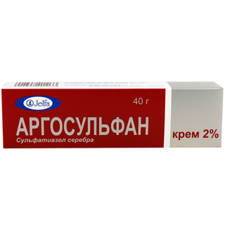 არგოსულფანი კრემი 2% 40გრ ტუბი #1 0 Argosulfan 2% cream 40gr #1