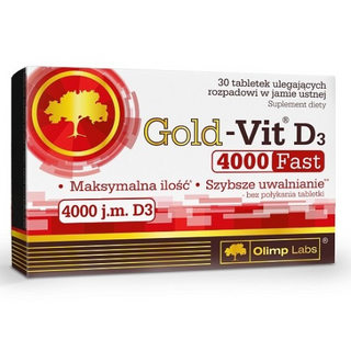 გოლდ-ვიტ დ3 ტაბლეტი 4000სე #30 0 Gold-vit D3 tab 4000ui #30