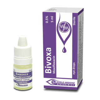 ბივოქსა წვეთები თვალის 0.5% 5მლ ფლაკონი #1 0 Bivoxa eye drops 0.5% 5ml #1
