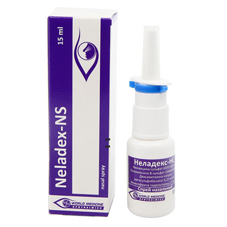 ნელადექსი NS სპრეი ცხვირის 15მლ ფლაკონი #1 0 Neladex-NS nasal spray 15.0 #1