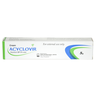 აციკლოვირი კრემი 5% 5გრ ტუბი #1 0 Acyclovir 5% cream 5gr #1