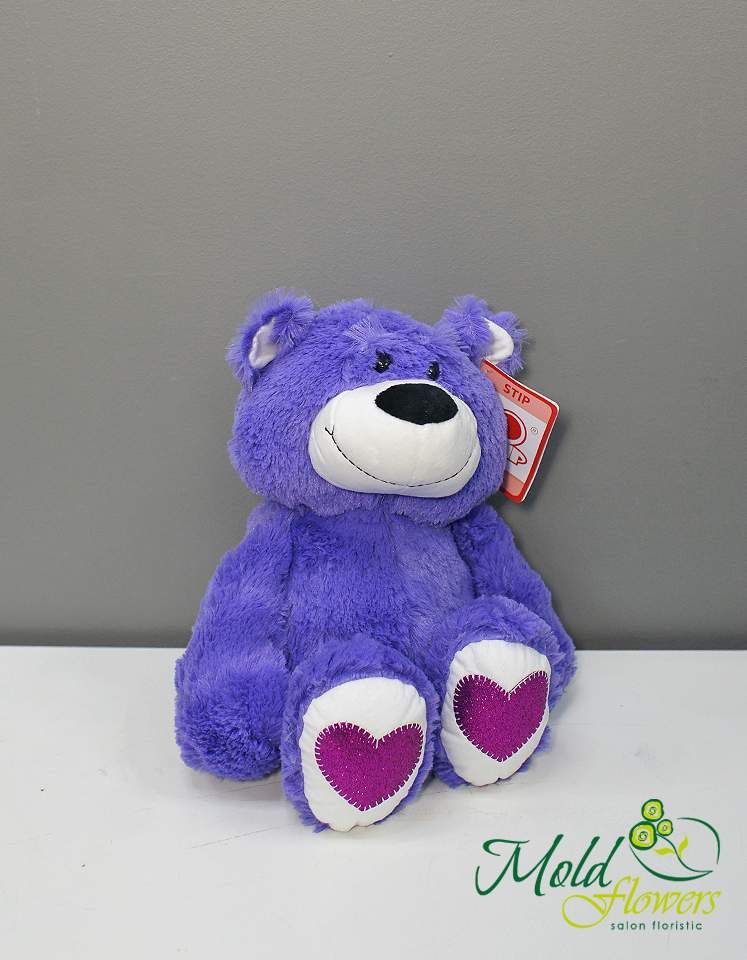Ursulet Andriusha violet h=45 cm