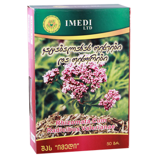 ს/მც კატაბალახას ფესვები და ფესურები მცენარეული ნედლეული 50გრ #1 0 Valerianae rhizoma cum radicibus 50gr