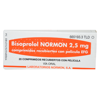 ბისოპროლოლი ნორმონი ტაბლეტი   2.5მგ #28 0 Bisoprolol NORMON 2.5mg tablets #28
