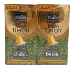 Les Cafés Dubois Capsules Café Java Timor Brésil – 10 unités