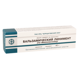 ვიშნევსკის მიხედვით ბალზამური ლინიმენტი 40გრ ტუბი  #1 0 Liniment balsamicum/Vishnevsky/40gr
