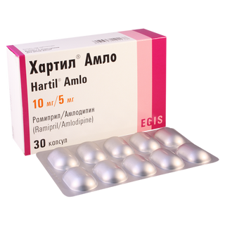 ჰარტილი ამლო კაფსულა 10მგ+5მგ #30 0 Hartil amlo tab 10mg/5mg #30