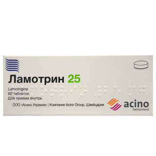 ლამოტრინი ტაბლეტი  25მგ #60 0 lamotrin tab 25mg #60