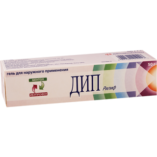 დიპ რილიფი გელი 50მგ+30მგ  50გრ ტუბი #1 0 Deep Relif gel 50g #1