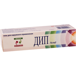 დიპ რილიფი გელი 50მგ+30მგ  50გრ ტუბი #1 0 Deep Relif gel 50g #1