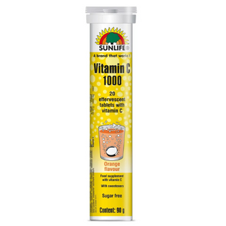 ვიტამინი C ტაბლეტი შუშხუნა 1000მგ  #20 0 Vitamin C tab efferscent 1000mg #20