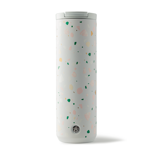 Kubek termiczny Terrazzo biały 16oz