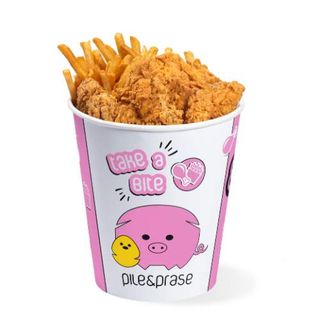 15 stripsa + 2 pomfrita