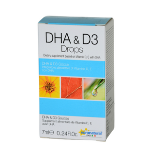 DHA+დ3 /დეჰა/ წვეთები ორალური 600სე 7მლ ფლაკონი #1 0 DhA+D3 drops 600 IU 7.0