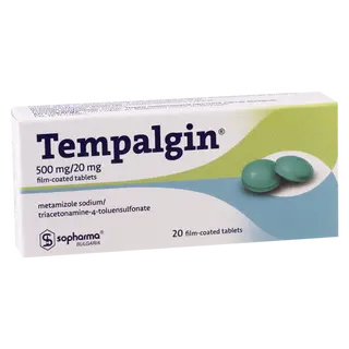 ტემპალგინი ტაბლეტი 500მგ+20მგ #20 0 Tempalgin tab #20