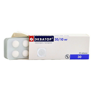 ეკვატორი ფორტე ტაბლეტი 20მგ+10მგ #30 0 Ekvator tab 20mg+10mg #30