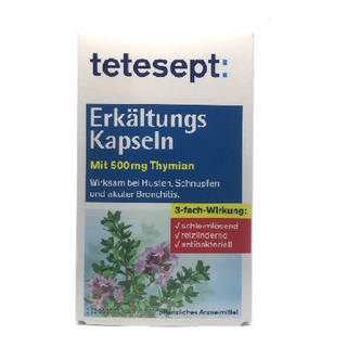 ტეტესეპტი გაციების საწინააღმდეგო კაფსულა 500მგ #40 0 Tetesept Anti-cooling caps #40