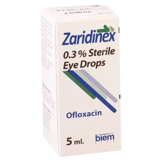 ზარიდინექსი წვეთები თვალის 0.3% 5მლ #1 0 Zaridinex eye drops 0.3% 5ml #1