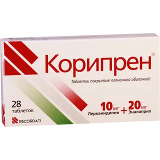 კორიპრენი ტაბლეტი 10მგ+20მგ #28 0 Coripren tab 10mg+20mg #28