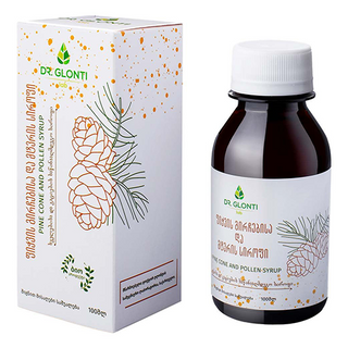 ფიჭვის გირჩების და მტვრის სიროფი 100მლ #1 0 Pine cone and pollen syrup 100.0
